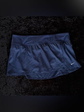 Nike Navy Blue Athletic Skirt With Built In Liner Tennis Skort